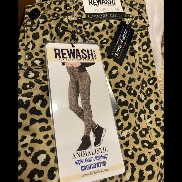 Rewash leopard ankle pants NWT - Picture 4 of 6
